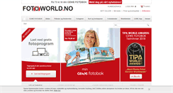 Desktop Screenshot of fotoworld.no